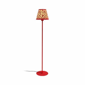 Aluminor Nihoa lampadaire motif ajouré rouge/jaune^ Jeunes / Étudiants