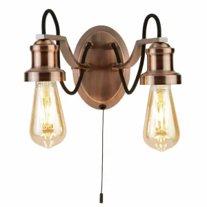 Searchlight Applique Olivia en aspect ancien avec interrupteur^ Lampes Antiques