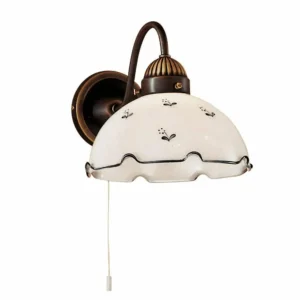 austrolux Applique rustique Nonna blanc bleu^ Lampes Rustiques