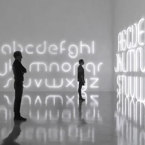 Artemide Alphabet of Light applique minuscule u^ Design