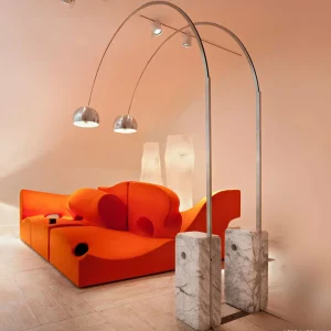 FLOS Arco - lampadaire arqué de designer^ Design