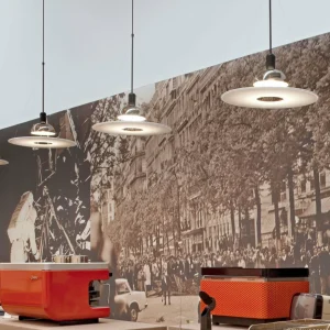 FLOS Frisbi - suspension à vitre blanche^ Design