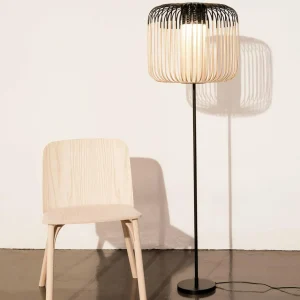 Forestier Bamboo Light lampadaire à 1 lampe noir^ Design