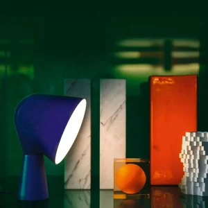 Foscarini Binic lampe à poser de designer, bleue^ Design