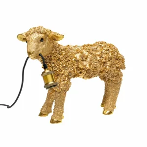 KARE Animal Flower Sheep lampe à poser dorée^ Design