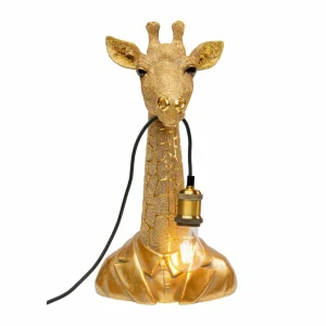 KARE Animal Girafe lampe à poser, 50 cm, dorée^ Design