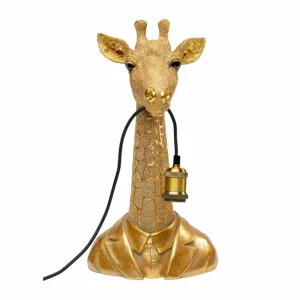 KARE Animal Girafe lampe à poser, 50 cm, dorée^ Design