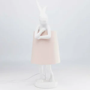 KARE Animal Rabbit Lampe à poser blanc/rose^ Design