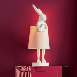 KARE Animal Rabbit Lampe à poser blanc/rose^ Design