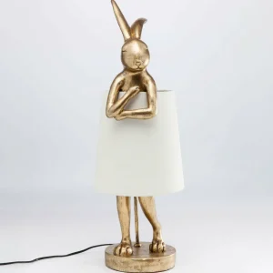 KARE Animal Rabbit Lampe à poser or/blanc^ Design