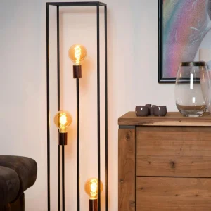 Lucide Lampadaire Arthur avec cadre métal, à trois lampes^ Lampes Modernes