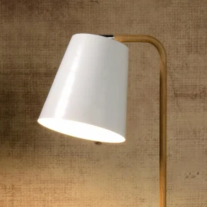 Lucide Lampadaire LED Cona en bois et métal^ Lampes Scandinaves