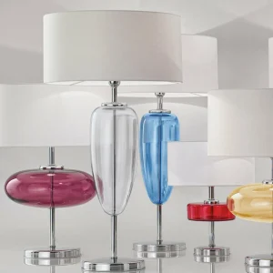 AILATI Lampe de table Show Elisse 62 cm élément en verre rose^ Design