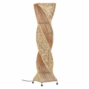 Woru Lampe sur pied Marco, torsadée, 100 cm^ Lampes Modernes