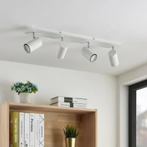 Lindby spot pour plafond Joffrey, 4 lampes, blanc, 70 cm^ Lampes Modernes