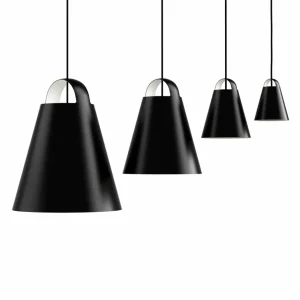 Louis Poulsen Above suspension, noir, 25 cm^ Lampes Scandinaves
