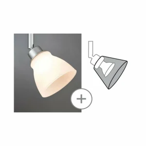 Paulmann abat-jour en verre Wolbi blanc^ Lampes Modernes