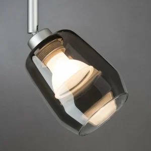Paulmann Abat-jour Vento, gris fumé, Ø 8 cm, verre^ Lampes Modernes