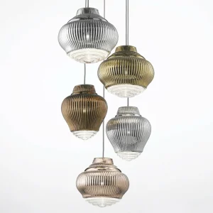 AILATI Suspension Bonnie 130 cm argenté métallisé^ Design