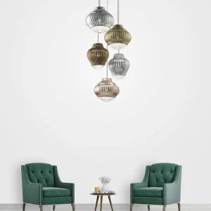 AILATI Suspension Bonnie 130 cm argenté métallisé^ Design