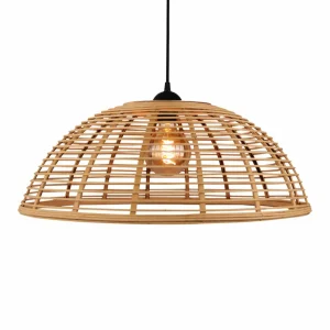 Brilliant Suspension Crosstown abat-jour bambou clair Ø48 cm^ Lampes Scandinaves
