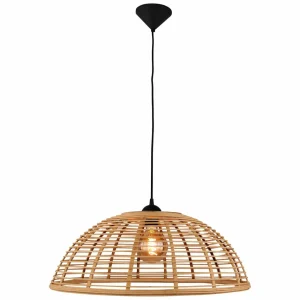 Brilliant Suspension Crosstown abat-jour bambou clair Ø48 cm^ Lampes Scandinaves