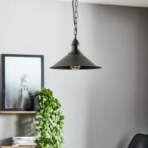 Argon Suspension Elmo à 1 lampe, noire^ Lampes Rustiques