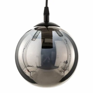 EMIBIG LIGHTING Suspension Glassy, décentralisée, noir, graphite, verre, 14cm^ Lampes Modernes