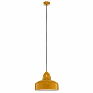ALDEX Suspension Mille, à une lampe, jaune moutarde^ Lampes Industrielles