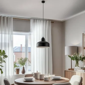 ALDEX Suspension Mille, à une lampe, noire^ Lampes Industrielles